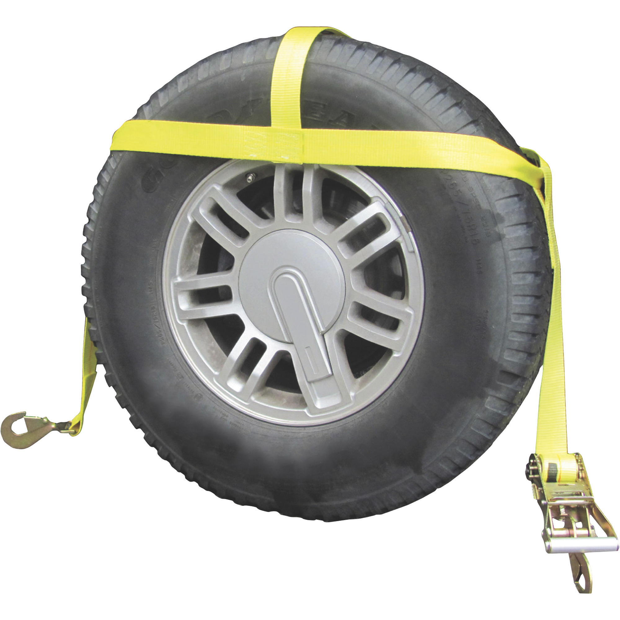 SmartStraps Car Tire Tie-Down, 10,000-Lb. Capacity, Fits 14in./15in. Tires, Model# 851